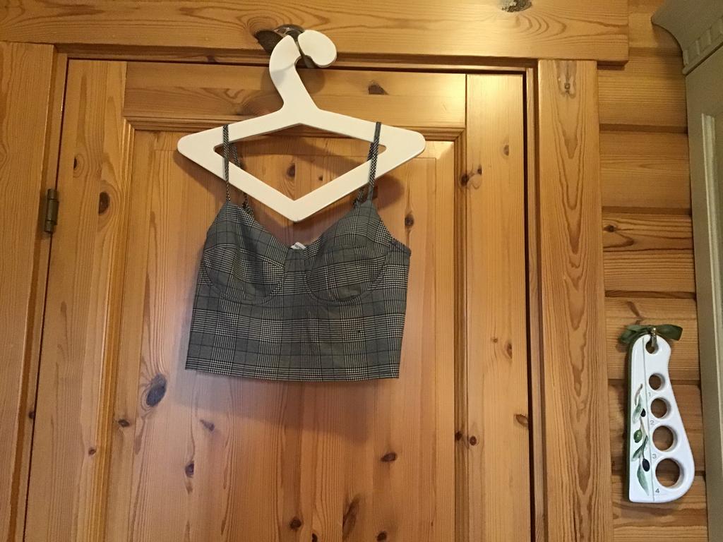 Croptop geruit grijs FB sister S, Ophalen of Verzenden, Zo goed als nieuw, Grijs, Maat 36 (S)
