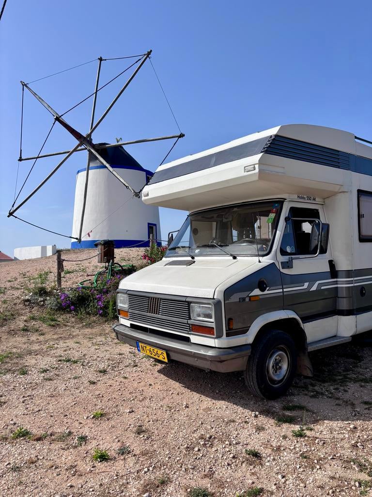 Retro Fiat Ducato Camper - Klaar voor avontuur!, Brandblusser, Standaard zit, Alkoof, Ringverwarming
