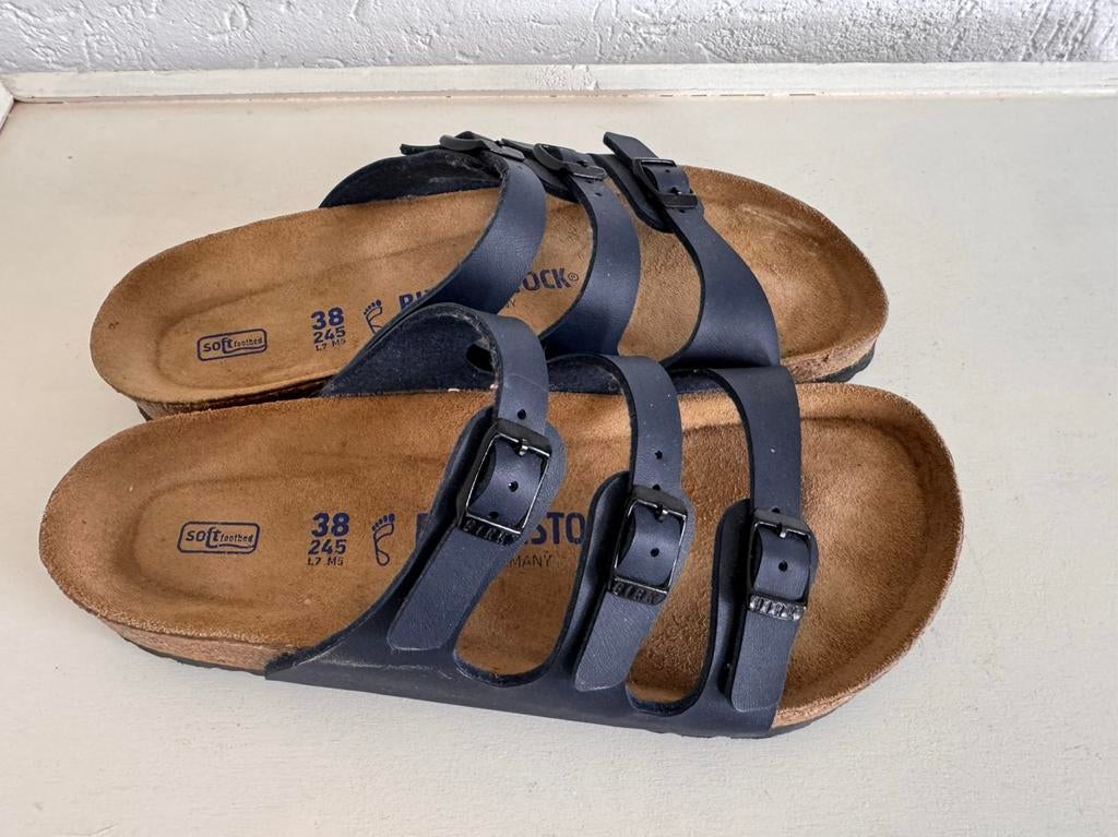Birkenstock sandalen maat 38 blauw, Kleding | Dames, Schoenen, Ophalen of Verzenden, Zo goed als nieuw, Blauw, Sandalen of Muiltjes