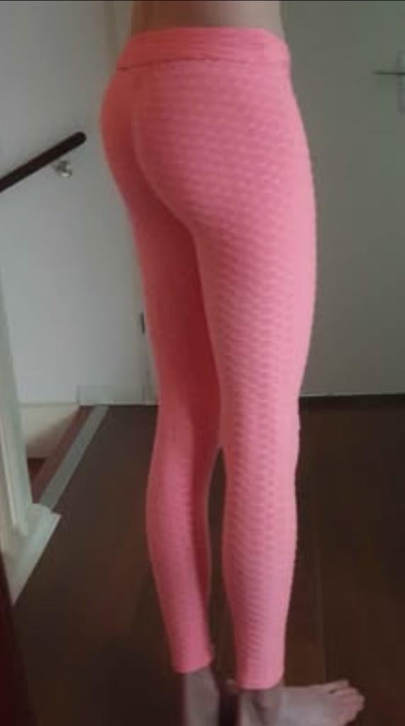 Roze scrunch Legging maat s m, Ophalen of Verzenden, Zo goed als nieuw, Roze, Legging