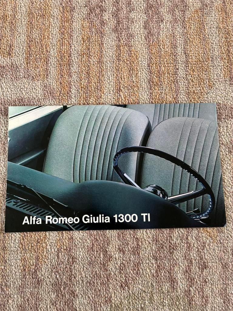 Alfa Romeo Giulia 1300 TI brochure, Boeken, Ophalen of Verzenden, Alfa Romeo