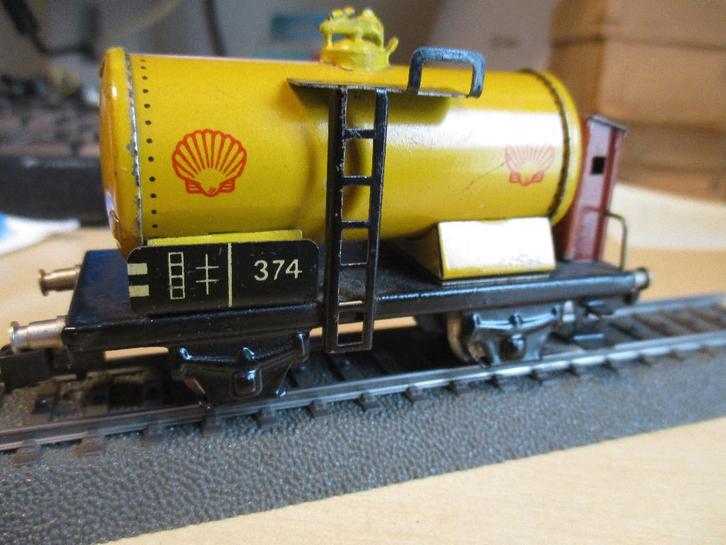 Marklin Shell 374/1 meest zeldzame HO Tankwagon 1935, Hobby en Vrije tijd, Modeltreinen | H0, Gebruikt, Wagon, Wisselstroom, Märklin