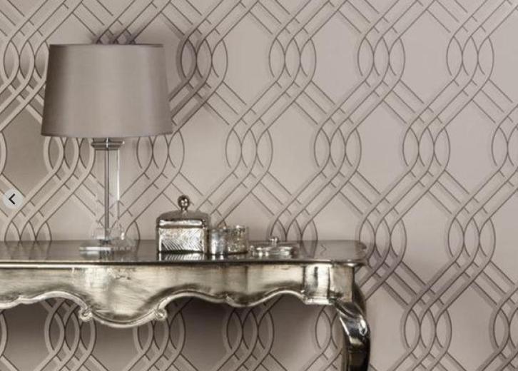 Behang, luxe, met reliëfafwerking. NU voor € 25 per rol, Huis en Inrichting, Stoffering | Behang, Beige, Bruin, 75 m² of meer