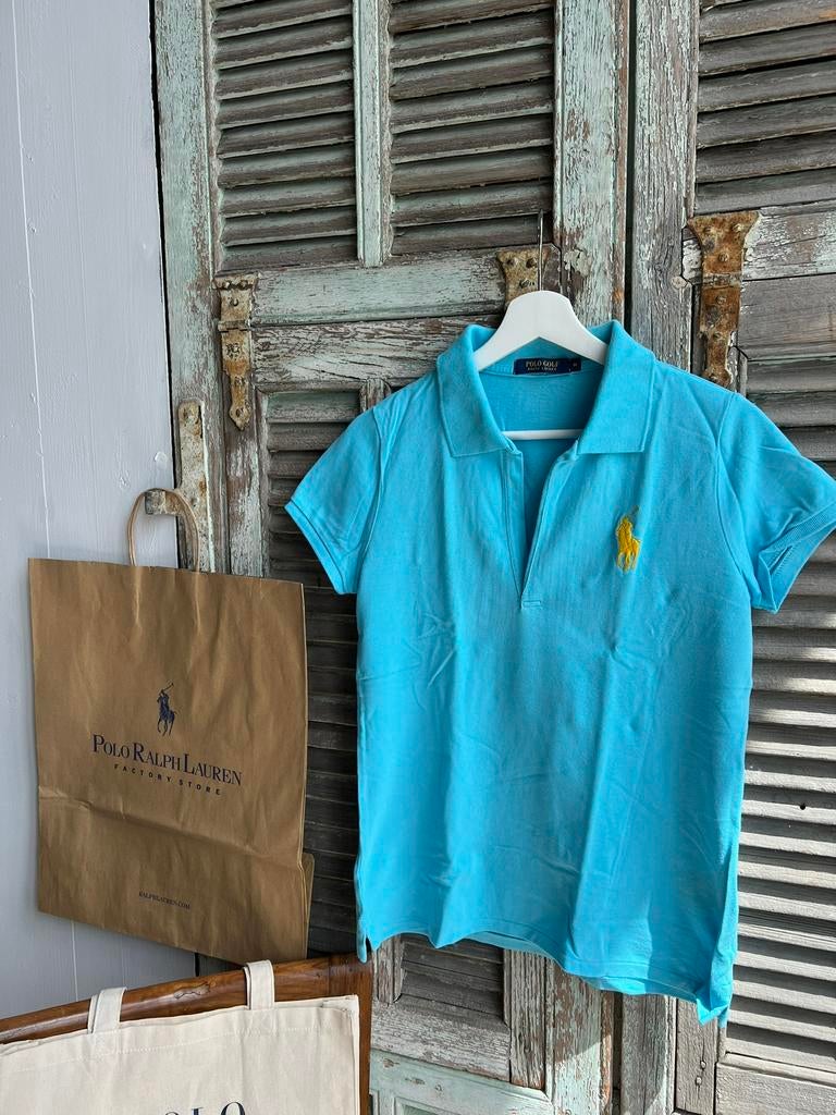 Prachtig NIEUW polo shirt RALPH LAUREN size M, Maat 38/40 (M), Blauw, Ophalen of Verzenden, Zo goed als nieuw