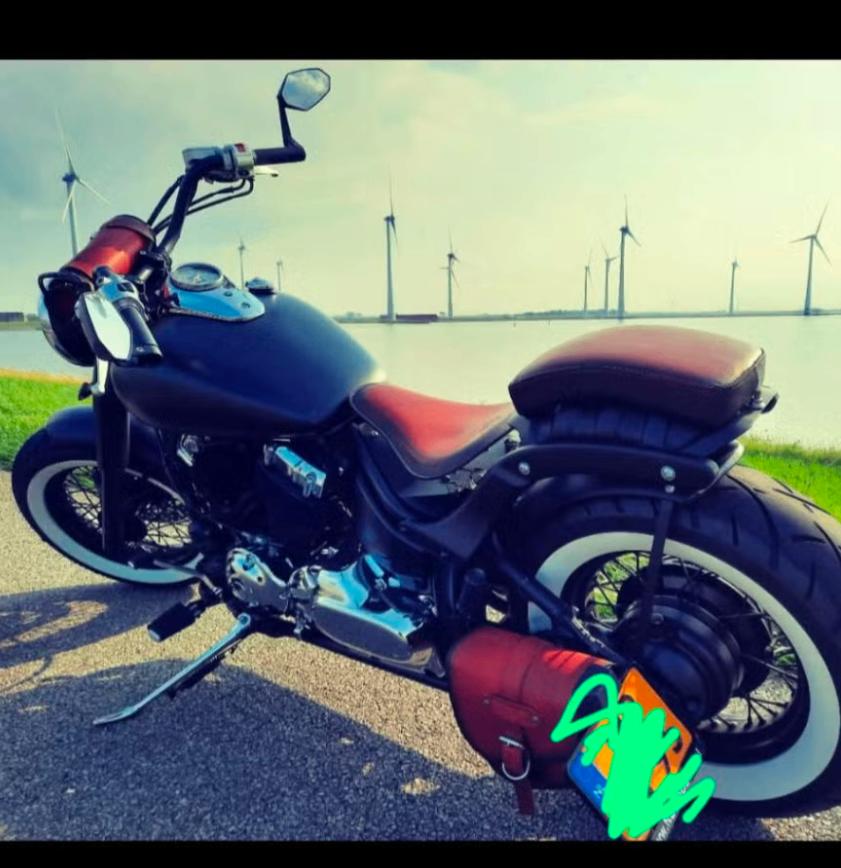 Te koop Yamaha Dragster omgebouwd naar stoere Bobber  650 cc, 2 cilinders, Chopper, Particulier, 12 t/m 35 kW