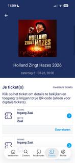 1 ticket voor Holland zingt Hazes 21 maart 2026, Tickets en Kaartjes, Concerten | Nederlandstalig, Twee personen, Maart, Levenslied