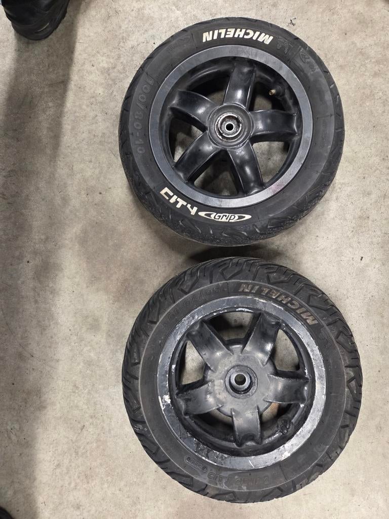 Zip velgen set - Gebruikte staat, Fietsen en Brommers, Brommeronderdelen | Scooters, Ophalen of Verzenden, Gebruikt, Overige typen