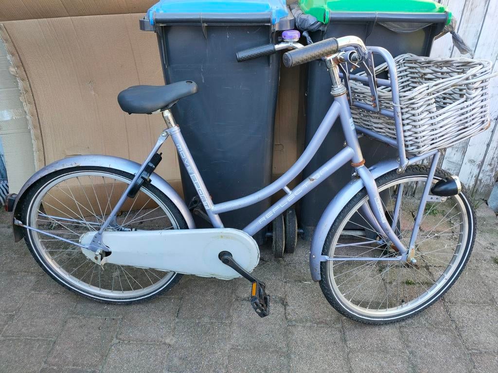 24 inch transportfiets met mandje, Fietsen en Brommers, Fietsen | Dames | Damesfietsen, Minder dan 47 cm, Ophalen, Gebruikt, Overige merken