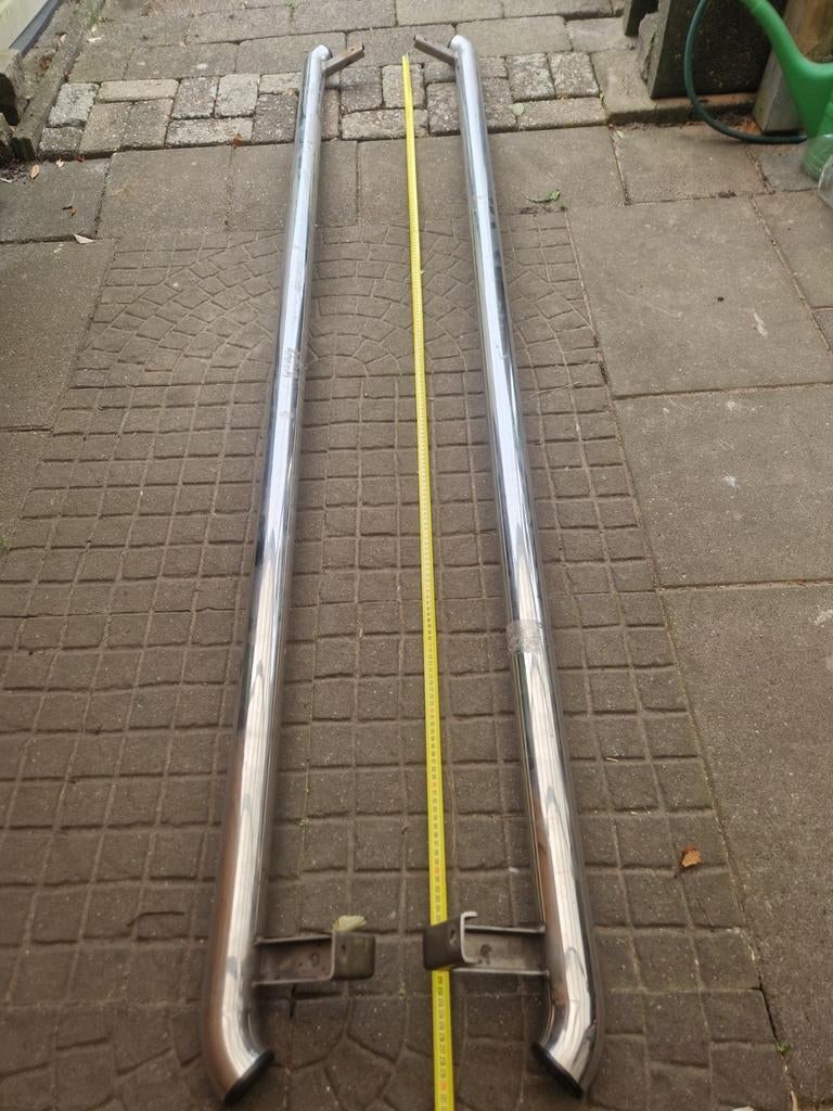 Sidebars RVS 220cm, Auto-onderdelen, Ophalen of Verzenden, Gebruikt