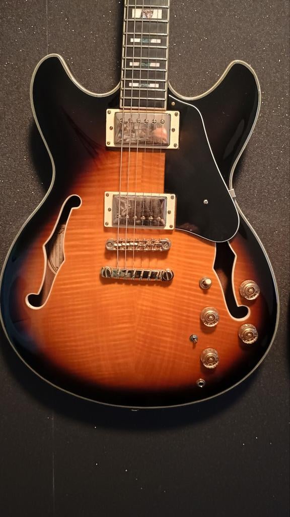 Ibanez gitaar , JSM10 John Scofield Signatuur, Ophalen of Verzenden, Zo goed als nieuw, Hollow body, Ibanez