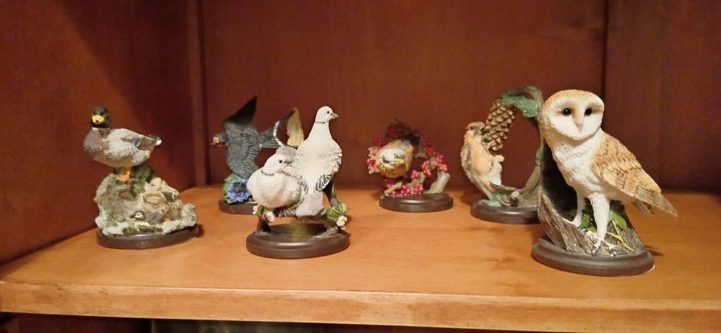 Diverse Vogelbeeldjes Collectie - Handgeschilderd, Verzamelen, Beelden en Beeldjes, Ophalen, Zo goed als nieuw, Dier