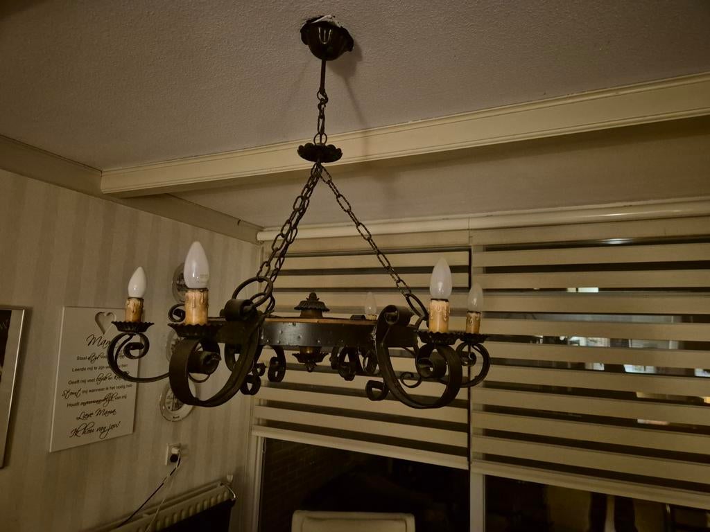 Hanglamp, doe een leuk bod, Huis en Inrichting, Lampen | Hanglampen, Ophalen, Gebruikt, 50 tot 75 cm, Klassiek