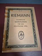 Riemann, technische vorstudien für das polyphone spiel, Ophalen of Verzenden, Les of Cursus, Klassiek