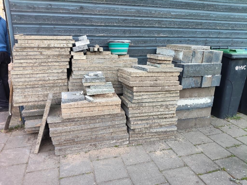 TUINTEGELS GRATIS OPHALEN, Ophalen, Gebruikt