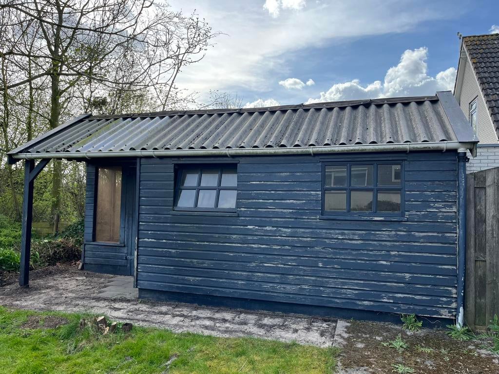 GRATIS - Schuur - zelf demonteren, Tuin en Terras, Tuinhuizen, Ophalen, 3 ramen of meer, Schuur, 500 cm of meer