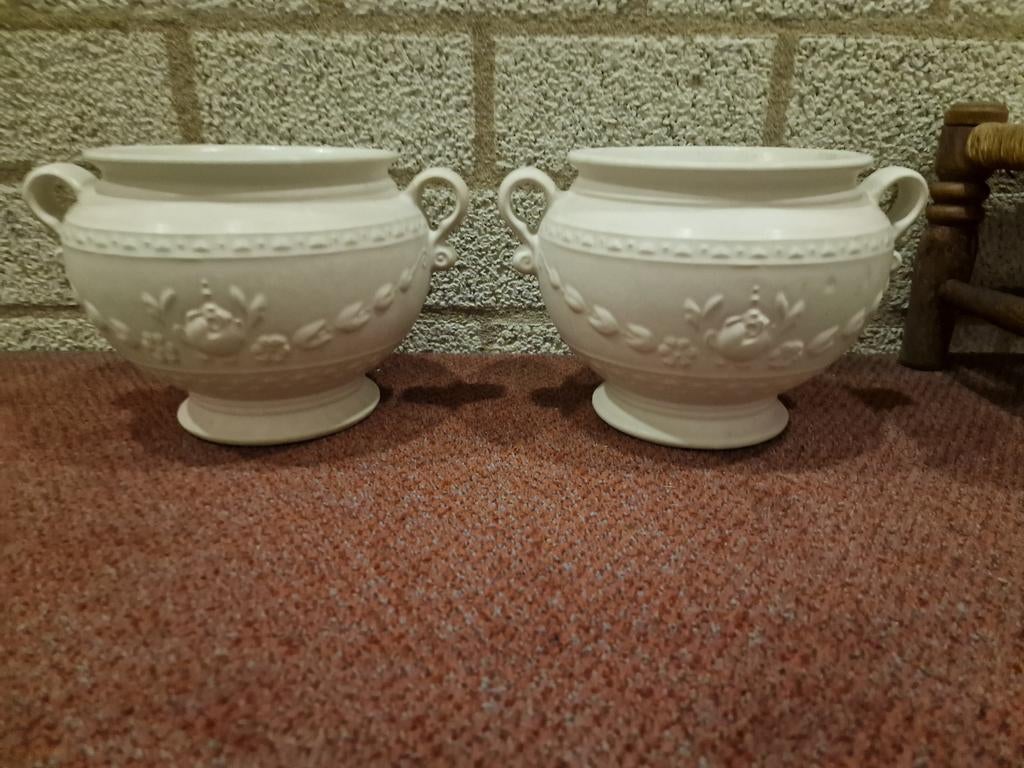 2 bloempotten Scheurich W.germany, Ophalen, Huis en Inrichting
