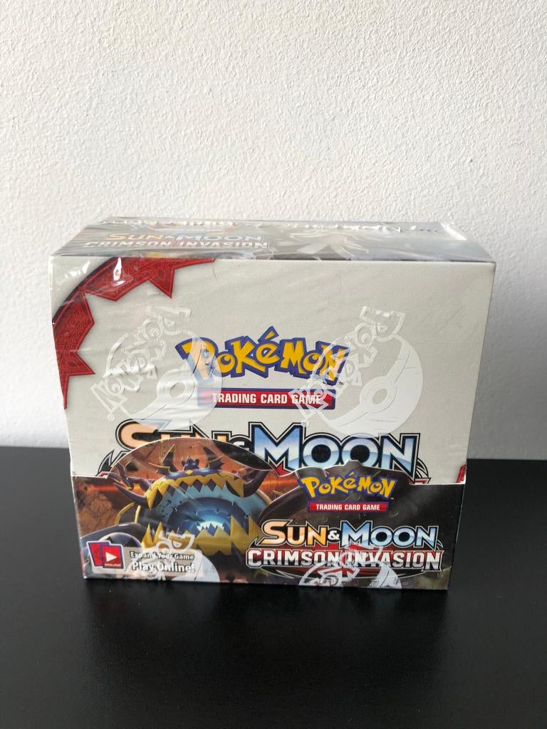 Crimson invasion booster box, Hobby en Vrije tijd, Verzamelkaartspellen | Pokémon, Ophalen of Verzenden, Nieuw, Boosterbox