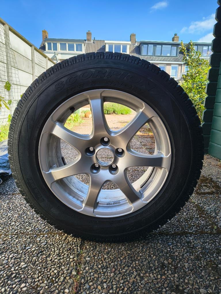 4 Velgen met banden, Auto-onderdelen, Banden en Velgen, Ophalen, Gebruikt, Banden en Velgen, 17 inch