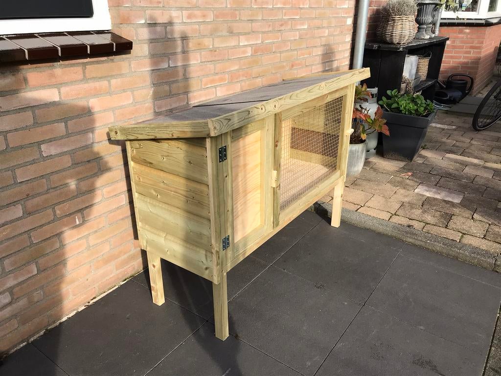 konijnenhok, Dieren en Toebehoren, Knaagdieren en Konijnen | Hokken en Kooien, 110 cm of meer, Nieuw, Ophalen of Verzenden, 90 cm of meer