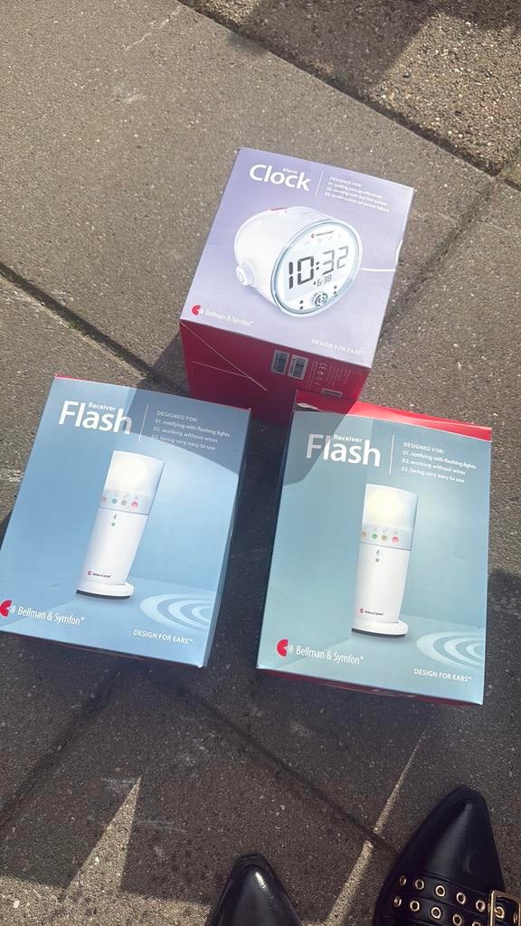 Bellman & Symfon Visit Alarm Clock en flash lights, Ophalen of Verzenden, Zo goed als nieuw