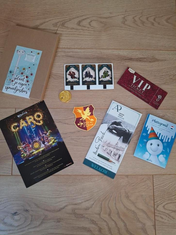 Efteling Collectie! Ravelijn, VIP Ticket, Sprookjesbos & mee, Verzamelen, Efteling, Ophalen of Verzenden