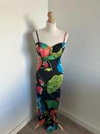 King Louie maat M maxi zomer bloemen jurk 1598, Maat 38/40 (M), Zwart, Ophalen of Verzenden, Zo goed als nieuw