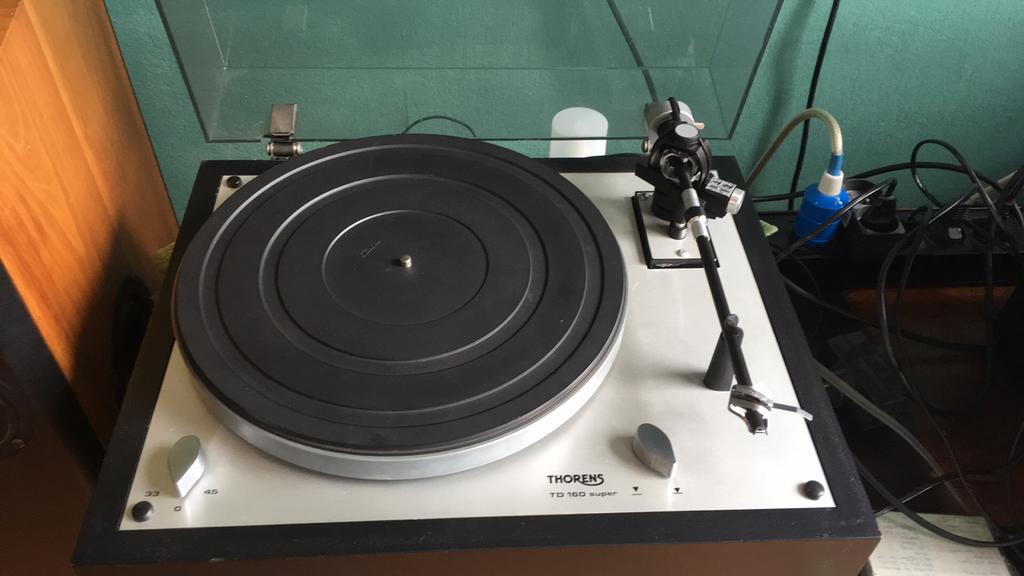 Thorens Td 160 super, Ophalen of Verzenden, Zo goed als nieuw, Platenspeler, Thorens