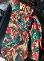 Yves Saint Laurent vintage stropdas eenden en vogels, Ophalen of Verzenden, Zo goed als nieuw, Rood, Met patroon
