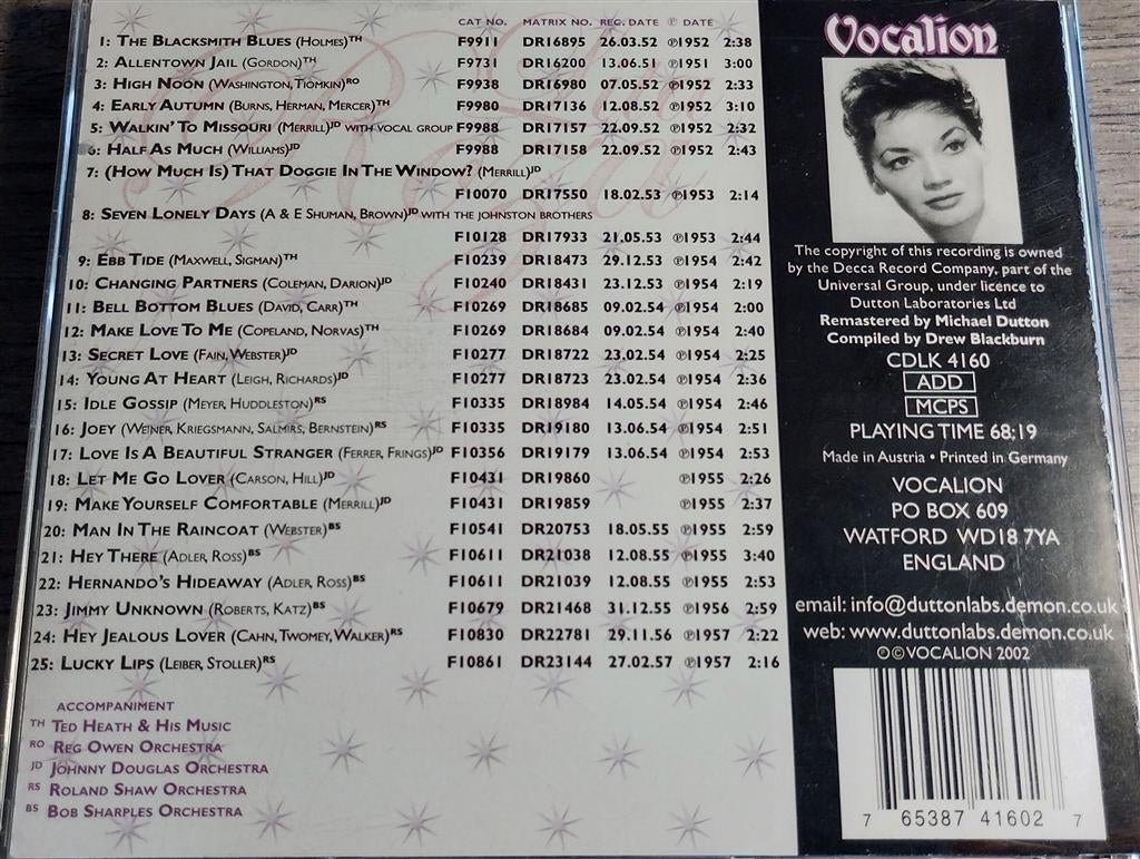 Lita Roza – Decca Singles 1951-57, Ophalen of Verzenden, 1980 tot heden, Zo goed als nieuw, Jazz