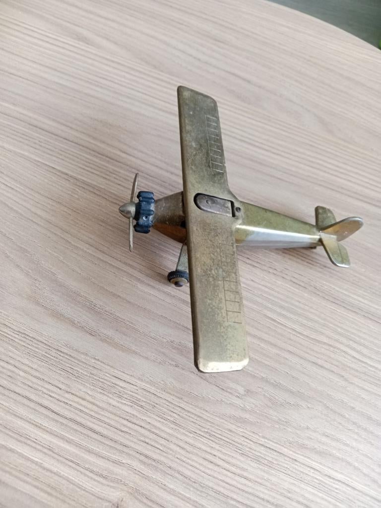 Metalen vliegtuigje aansteker, Ophalen of Verzenden, Gebruikt, Aansteker