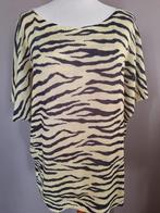 Geel/zwarte stretch top van Miss Etam, maat 48, Kleding | Dames, Tops, Geel, Maat 46/48 (XL) of groter, Ophalen of Verzenden, Zo goed als nieuw