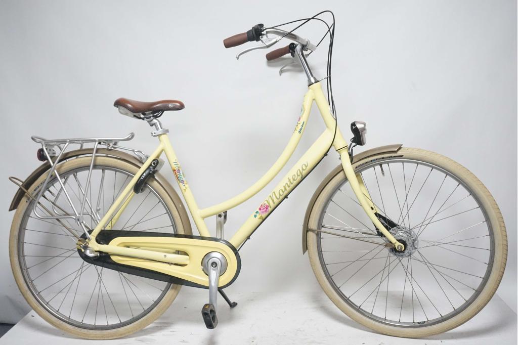 Refurbished Montego Divine N3 Geel 55cm - Damesfiets, Fietsen en Brommers, Fietsen | Dames | Damesfietsen, Versnellingen, Niet ingevuld