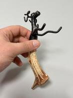 Antiek Vintage Rendier Flesopener Gewei Metaal 1930 opener, Ophalen of Verzenden