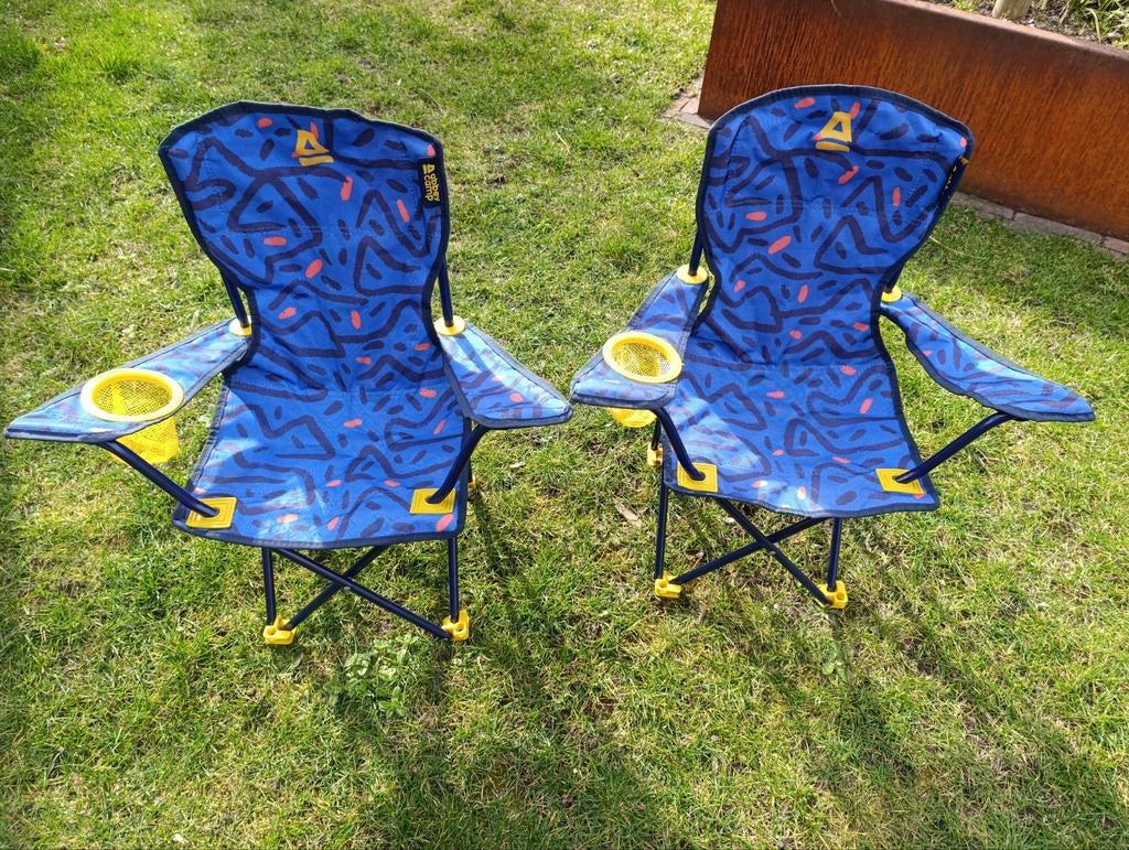 Abbycamp Kinder Campingstoelen - Vouwstoelen, Caravans en Kamperen, Kampeermeubelen, Ophalen, Zo goed als nieuw, Campingstoel