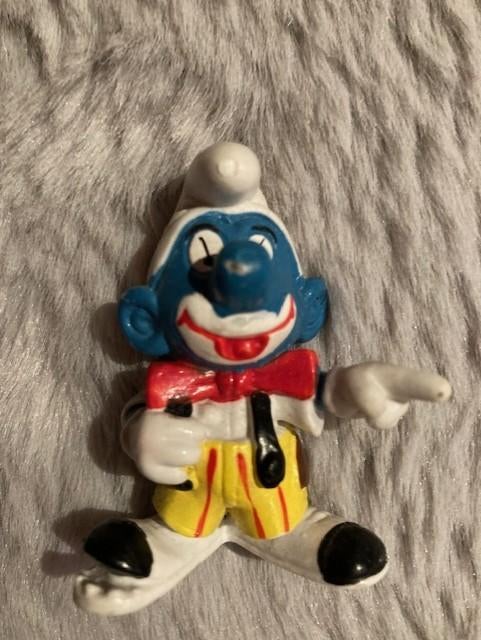 Smurf clown 20033 vintage van Peyo Schleich uit 1980 nieuw, Verzamelen, Smurfen, Ophalen of Verzenden, Nieuw, Overige Smurfen