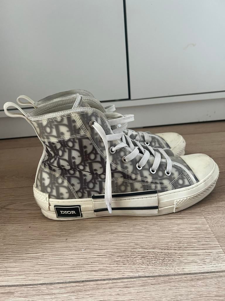 Dior B23 High-Top Sneakers- maat 42, Kleding | Dames, Schoenen, Ophalen of Verzenden, Gedragen, Wit, Sneakers of Gympen