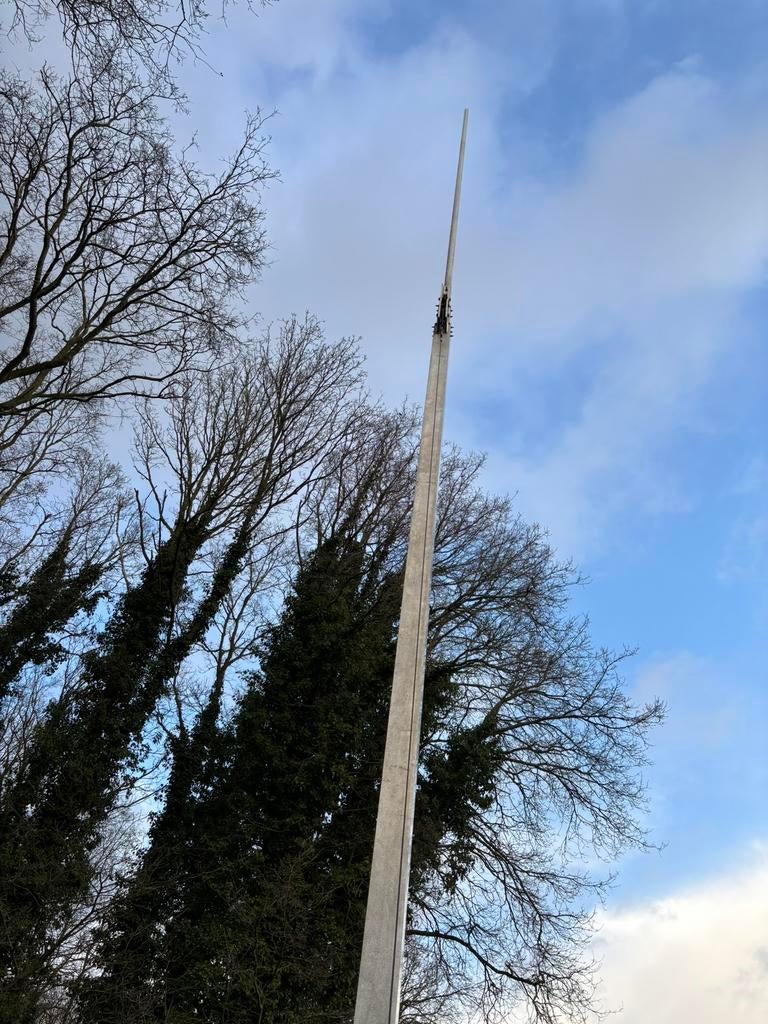 Kokermast aluminium 3x6, Ophalen, Zo goed als nieuw, Mast