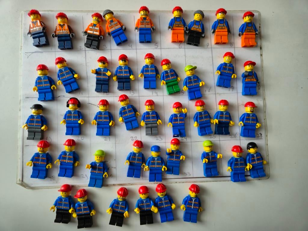 Lego adv12 constructie bouwvakker wegwerker poppetjes, Ophalen of Verzenden