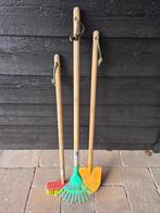 Kinder Tuingereedschap Setje - Hark, Schop, Bezem, Ophalen, Gebruikt, Hark, Wolf Koop