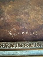 4 grote antieke lijsten met schilderijen, Antiek en Kunst, Kunst | Schilderijen | Klassiek, Ophalen of Verzenden