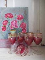 ~ 6 oude Franse wijnglazen, bricbracbrocante ~, Antiek en Kunst, Ophalen of Verzenden