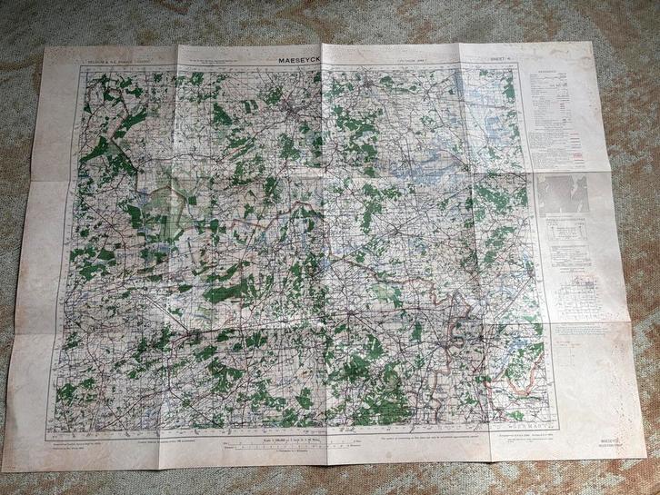 Wo2, ww2, stafkaart, 101st Airborne Division, market garden, Verzamelen, Militaria | Tweede Wereldoorlog, Landmacht, Embleem of Badge