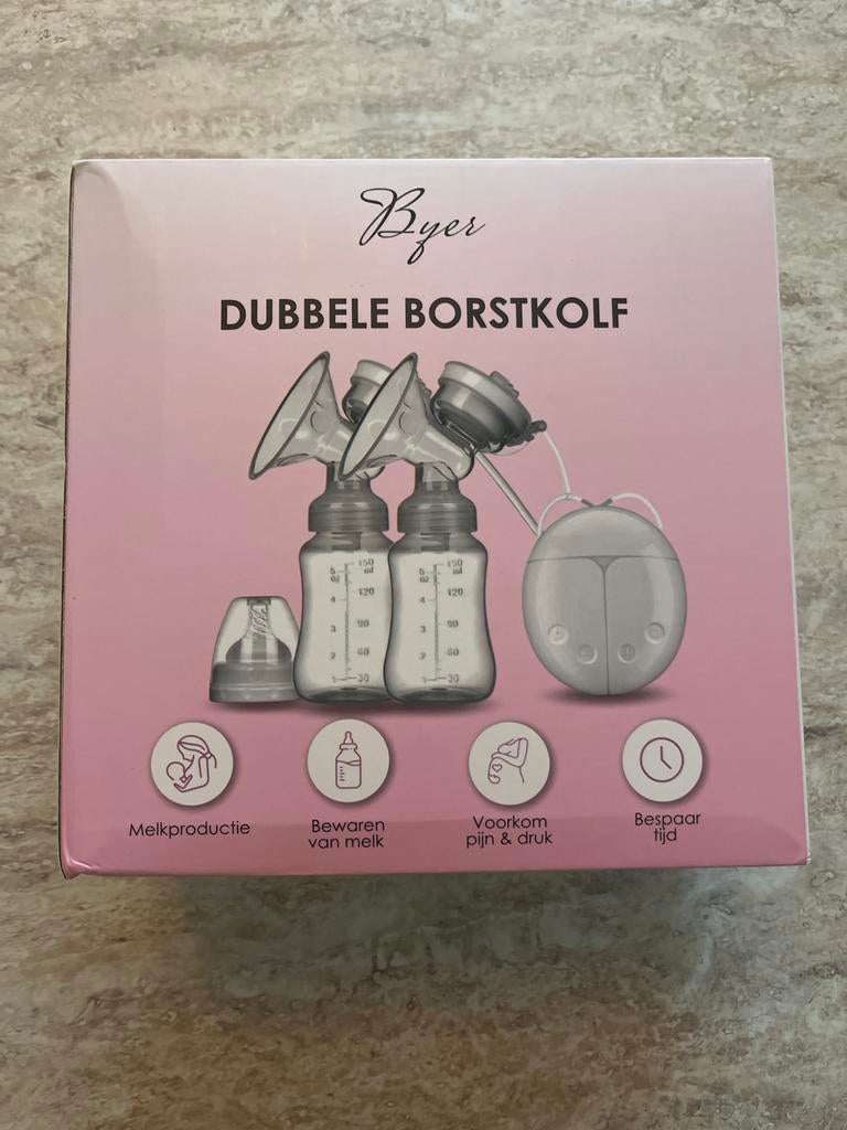 Byer Dubbele Borstkolf met Flesopzetstuk, Ophalen of Verzenden, Nieuw, Borstkolf