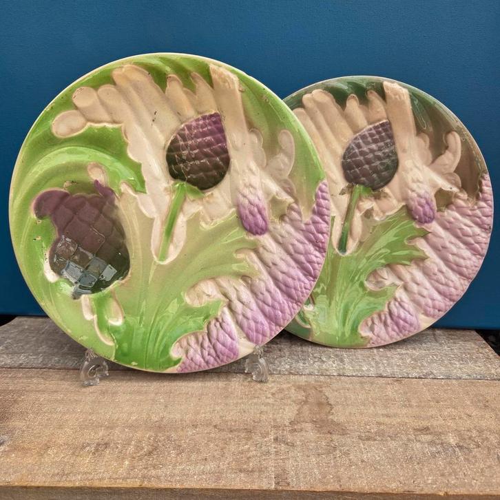 Keller Guerin St Clement faience asperge bord, per stuk, Antiek en Kunst, Antiek | Servies los, Ophalen of Verzenden