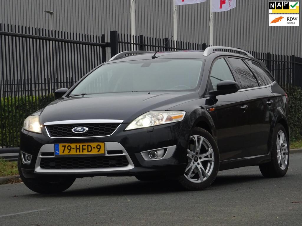 Ford Mondeo Wagon 2.3-16V Ghia NAP/LEER/NAVI/XENON/PDC/DVD, Gebruikt, Beige, 4 cilinders, Mondeo