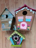 Decoratieve vogelhuisjes - set van 3, Ophalen of Verzenden, Gebruikt