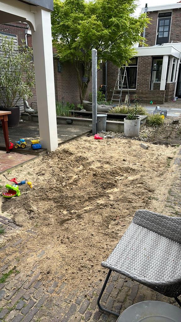 Geel zand/ ophoogzand gratis af te halen, Tuin en Terras, Zand, Ophalen, Zo goed als nieuw, Ophoogzand