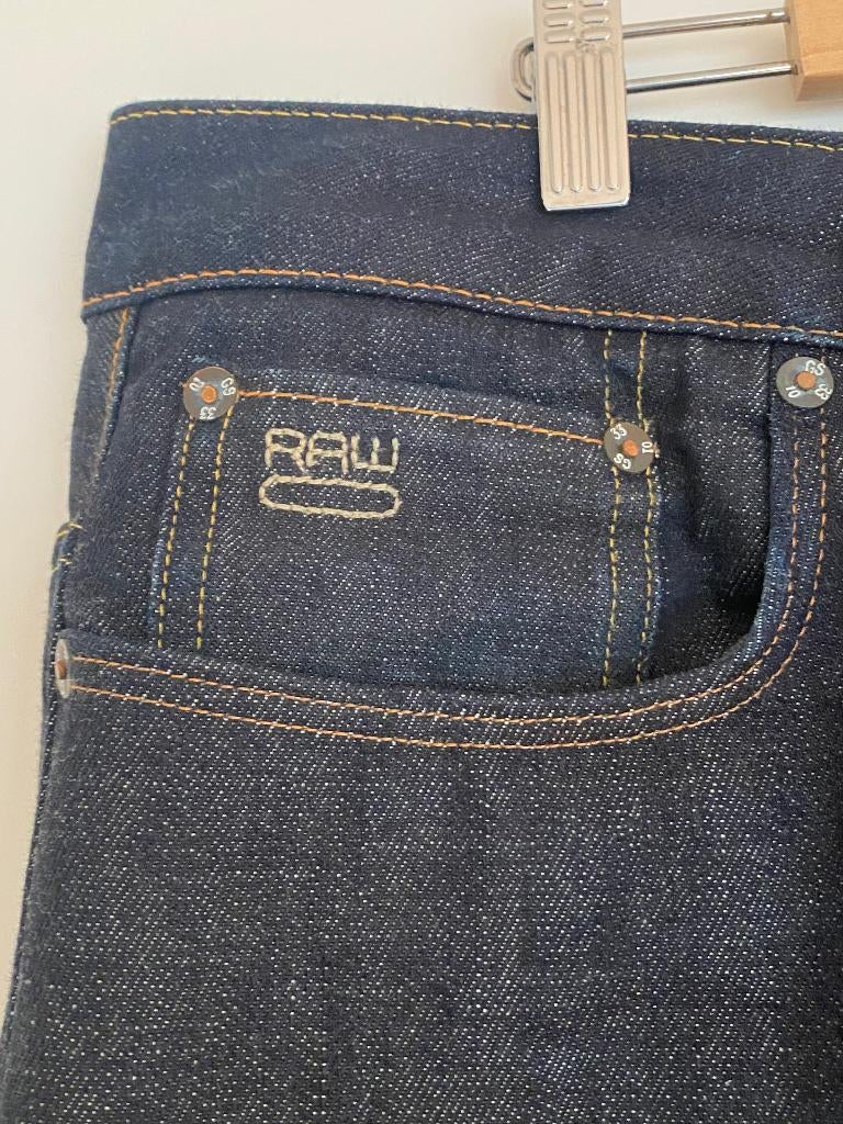 G-Star Raw spijkerbroek 3301 low tappered maat 36x34, Kleding | Heren, G-Star Raw, Blauw, Nieuw, Ophalen of Verzenden