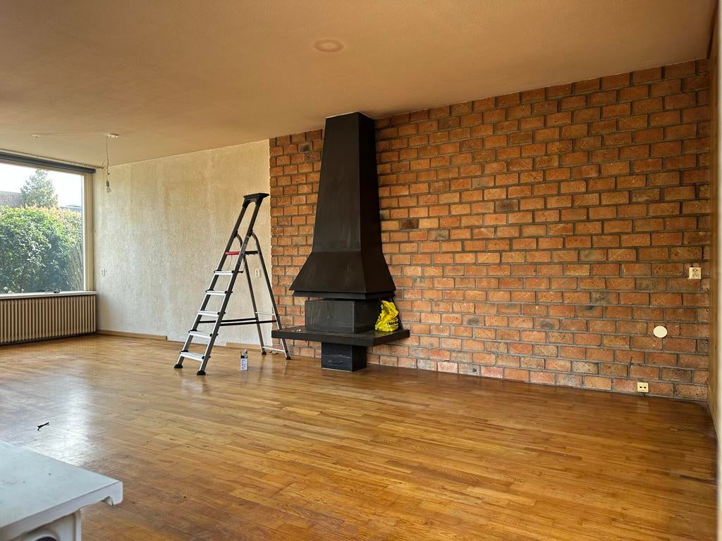 Vintage Houthaard met Schouw - Jaren '70 Stijl, Ophalen, Gebruikt, Vrijstaande haard, Houthaard