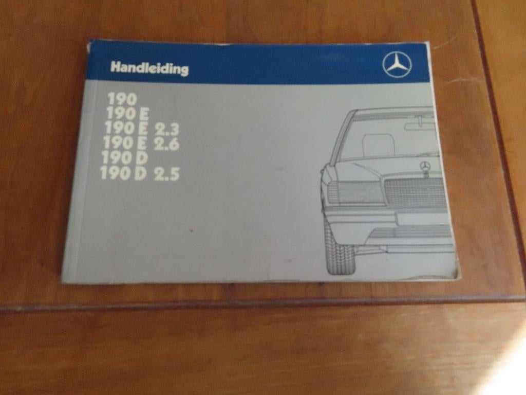 Instructieboek Mercedes-Benz 190 -190E 2.6, 190 D /D 2.5 86, Ophalen of Verzenden